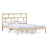 3101228 Bed Frame without Mattress Solid Wood 160x200 cm