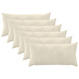 Cushion with Pillow HEERLEN 6 pcs Cream Microfiber Fleece 925805