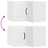 Wall Corner Cabinet PORTO White 57 x 57 x 40 cm Engineered Wood 885305