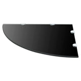 Corner Shelf Set of 2 Black Tempered glass 45 x 45 cm 3051597