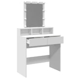 Dressing Table with LED White 80x41x144.5 cm 848178