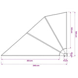 Collapsible Balcony Side Awning Terracotta 160x240 cm 41580