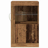 LED Sideboard 2 pcs Old Wood 41 x 37 x 67 cm Engineered Wood 863019