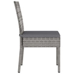 ZNTS 5 Piece Outdoor Dining Set with Cushions Poly Rattan Grey 3100403