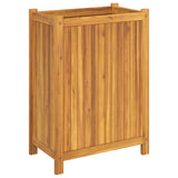 Garden Planter with Liner 54x31x75 cm Solid Wood Acacia 366433