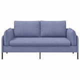 3-Seater Sofa Jeans Blue 222 x 81 x 89 cm Fabric 42048641