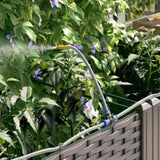 Garden Planter 5 pcs Brown 120 x 120 x 142 cm Plastic 42002833