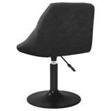 Swivel Dining Chairs 2 pcs Black Velvet 335324