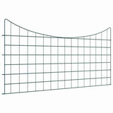 Pond Fence Set 5 pcs Green 100 x 50 cm Steel 42017315