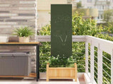 Garden Privacy Screen Olive green 32 x 140 cm Cold-rolled steel 876234