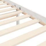 Bed Frame without Mattress White Small Double Solid Wood 3194672