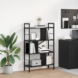 Bookshelf Black Oak 75 x 30 x 123.5 cm Engineered Wood 883964