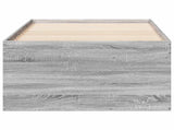 Bed Frame with Storage Grey Sonoma 80 x 200 cm Engineered Wood 3429497