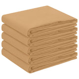 Table Cloth 5 pcs Rectangular Beige 140 x 160 cm Polyester 42040215