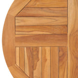 Tabletop Teak Solid teak wood Diameter 80 cm, Thickness 2.5 cm 48986
