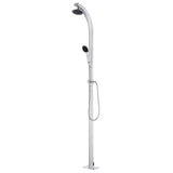 ZNTS Garden Shower with Grey Base 220 cm Aluminium 3070796