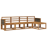 Outdoor Sofa Set 5 pcs Natural Solid Acacia Wood 3385125
