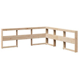 Bookcase Bed without Mattress 200x200 cm Solid Wood Pine 3324344