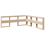 Bookcase Bed without Mattress 140x190cm Solid Wood Pine 3324550