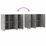 Sideboard Grey Sonoma 90x34x80 cm Engineered Wood 828082