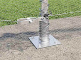 Welded Wire Fence with Concrete Base 50 x 0.6 m 3353826