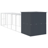 Chicken Cage Anthracite Galvanised steel 165x659x181 cm Durable 3189110