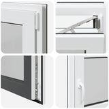 Basement Window RISOR 90x60 cm Tilt&Turn DIN Right Anthracite 4108402