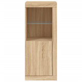 Sideboard with LED Lights Sonoma Oak 41x37x100 cm 836646