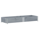 Garden Planter Grey 150x50 cm Solid Wood Pine 3295405