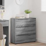 Storage Cabinet Grey Sonoma 80 x 31 x 81 cm Engineered Wood 888853