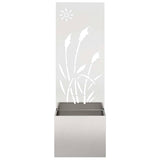 Garden Privacy Screen Sliver 50 x 150 cm Stainless steel 876431