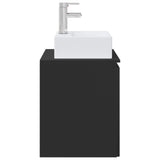Wall-Mounted Sink Vanity Black 49.5 x 41 x 62.5 cm 890413