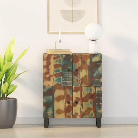 ZNTS Sideboard with 4 Doors 60x33x75 cm Solid Wood Reclaimed 352919