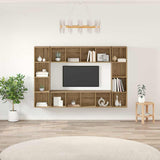 TV Cabinet Set 4 pcs Brown 37 x 37 x 142.5 cm Engineered Wood 3393545