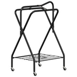 Saddle Rack Foldable Freestanding Black Iron 172442