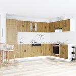 Kitchen Cabinet with Door Kalmar 2 pcs Brown 80 x 46 x 81.5 cm 3315010