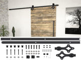 Sliding Door SKIEN Hardware Kit 200 cm Steel Black 145261