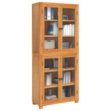 Storage Furniture Set with Shelf 2 pcs Natural 80 x35 x 185 cm 3328625
