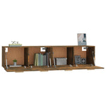 Wall Cabinets 2 pcs Smoked Oak 80x35x36.5 cm Engineered Wood 3115649