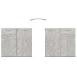 Sideboard Concrete Grey 80x36x75 cm Engineered Wood 805774