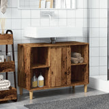 Bathroom Cabinet Old Wood 80x33x60 cm Engineered Wood 857133