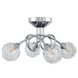 Ceiling Lamp with Mesh Wire Shades for 4 G9 LED Lights 337906