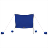 Beach Canopy with Sand Anchors Blue 214x236 cm 4008641