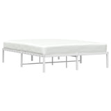 Metal Bed Frame without Mattress White 135x190cm 373672