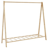 Clothes Rack with Shelves 106x34x102 cm Bamboo 4008904