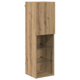 TV Wall Cabinet Set with LED Lights with LED 7 pcs Artisan oak 3402795