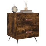 Bedside Cabinets 2 pcs Smoked Oak 40x35x47.5 cm Engineered Wood 827255