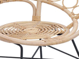 Dining Chair 2 pcs Rattan and Iron Natural 54 x 65 x 82 cm 42011560