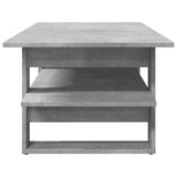 ZNTS Coffee Table Concrete Grey 102x55x42 cm Engineered Wood 823265