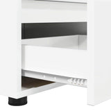TV Cabinet High Gloss White 100 x 48 x 43 cm Engineered Wood 888931